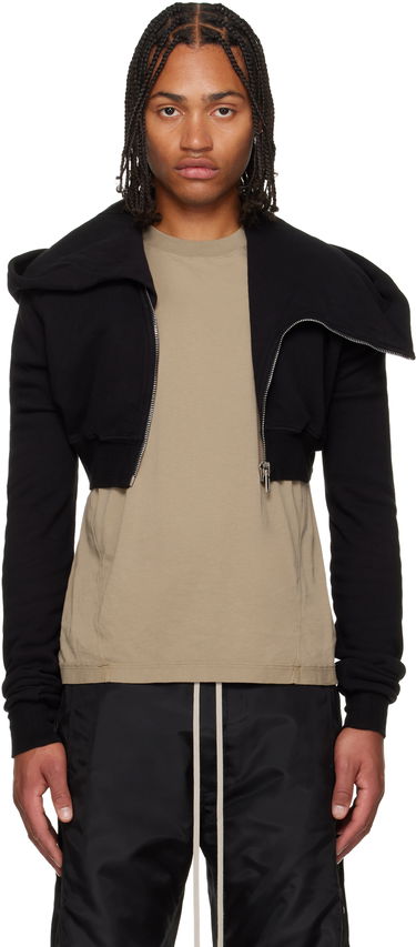 Суитчър Rick Owens Concordians Micro Mountain Hoodie Черно | DU02E7284 FSL, 0