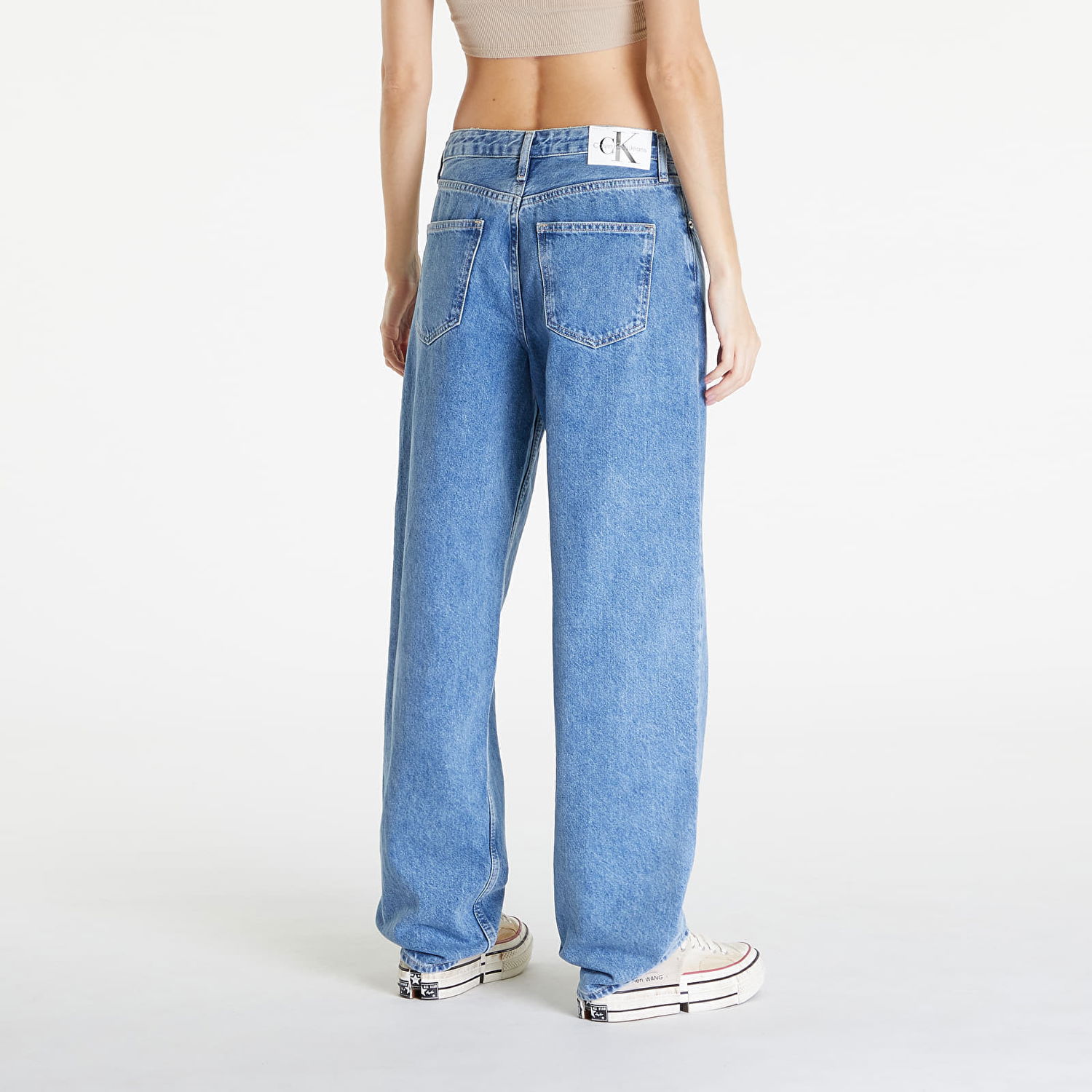 Дънки CALVIN KLEIN 90'S Straight Jeans Denim Medium Синьо | J20J222753 1A4, 1