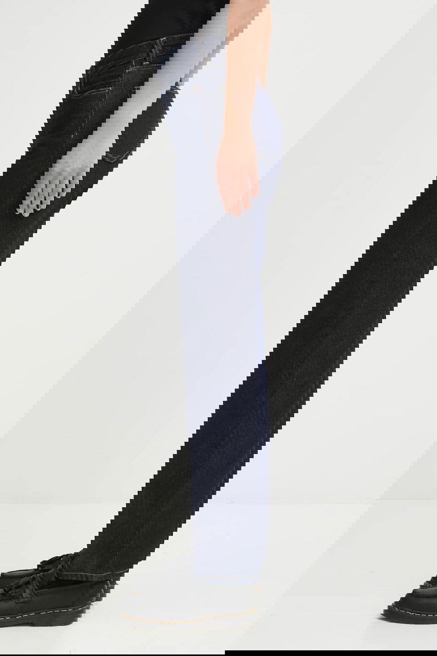 Дънки Carhartt WIP Noxon Pant high waist straight leg Тъмно синьо | I031920.102, 1