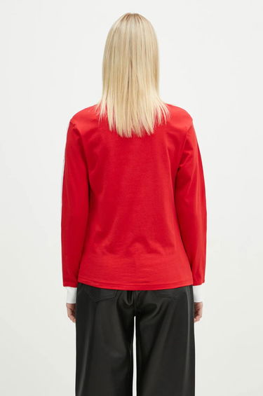 Тениска adidas Originals Adidas Originals Adicolor 3-Stripe Long Sleeve T-Shirt Червено | JC5777, 2