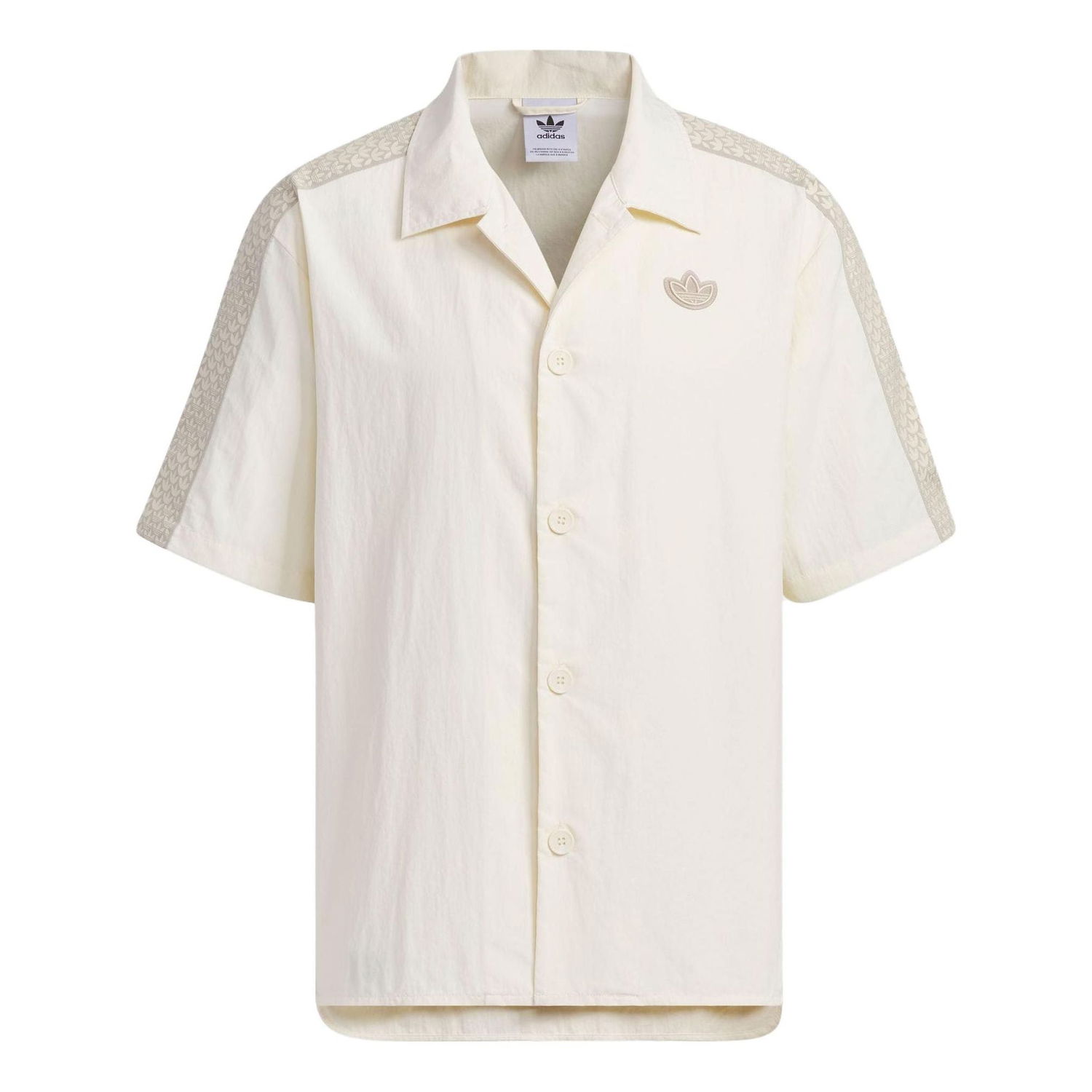 Риза adidas Originals Monogram Short Sleeve Shirt Бяло | IN1032, 0