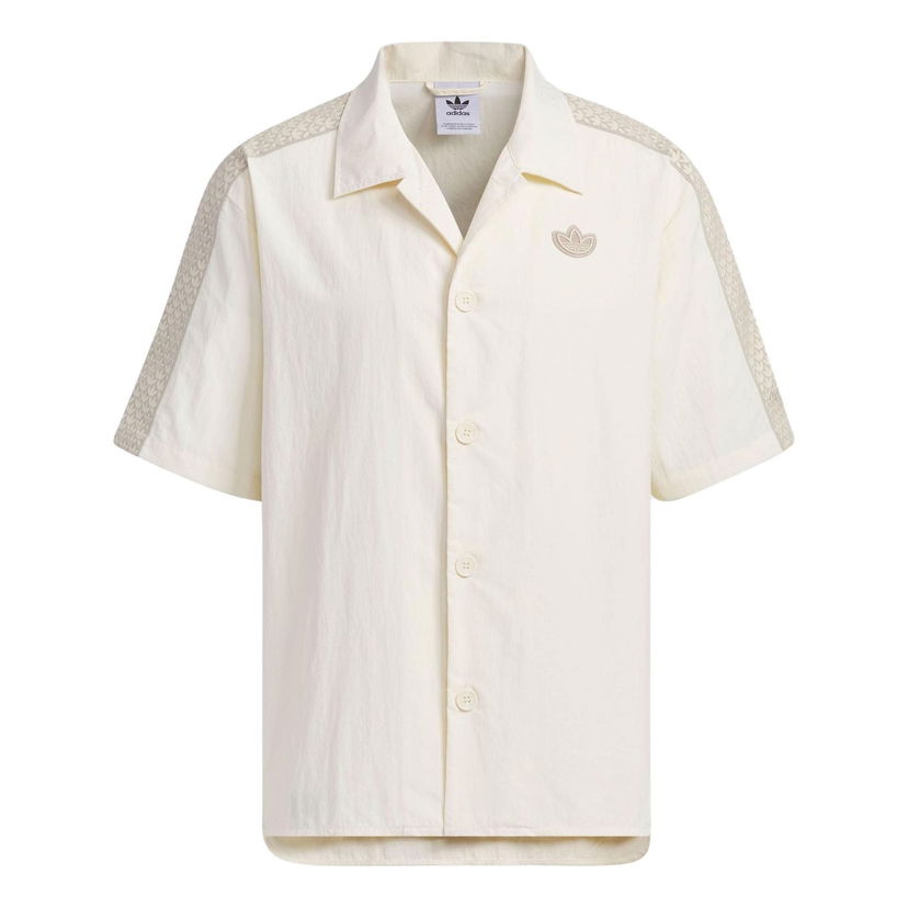 Риза adidas Originals Monogram Short Sleeve Shirt Бяло | IN1032