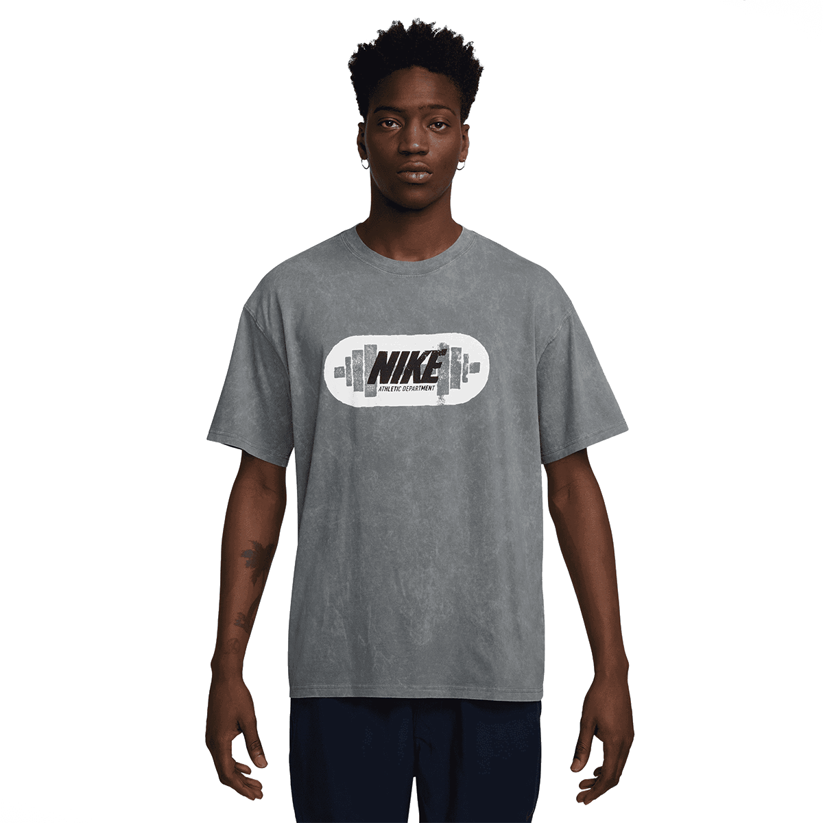 Тениска Nike Men's Gym Heritage T-Shirt Сиво | HV4133-084, 0