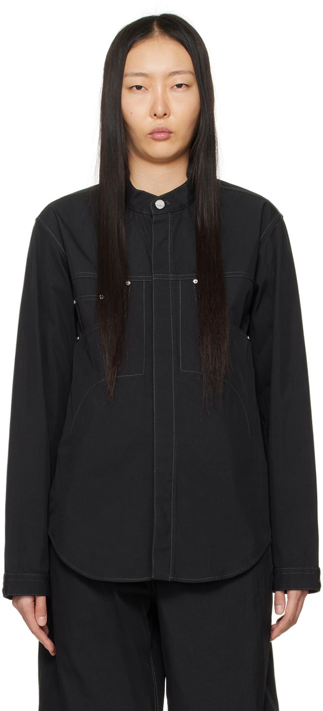 Риза Dion Lee Rivet Denim Jacket Черно | C5040PS24, 0