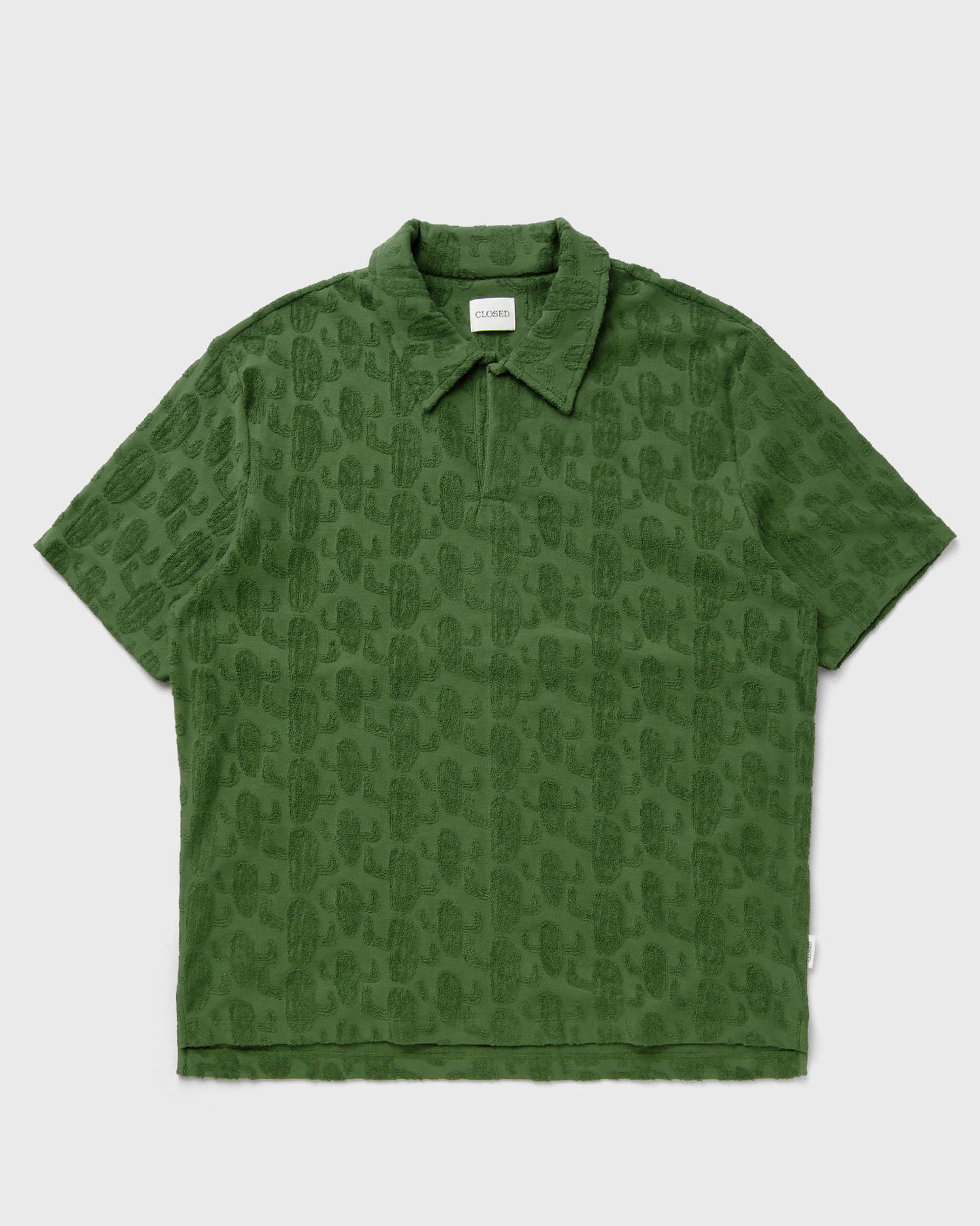 Поло тениска CLOSED Cactus Jacquard Polo Shirt Зелено | C85372-43D-JC-676, 0