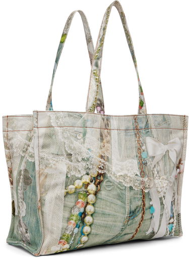 Голяма пазарска чанта Acne Studios Acne Studios Logo Shoulder Tote Многоцветен | C10245-, 1