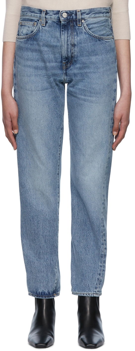 Дънки TOTEME TOTEME Twisted Seam Jeans Синьо | 222-232-741, 0