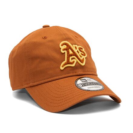 Шапка с козирка New Era 9TWENTY MLB Boucle Oakland Athletics Caramel Brown / Pineapple One Size Кафяво | 60435078