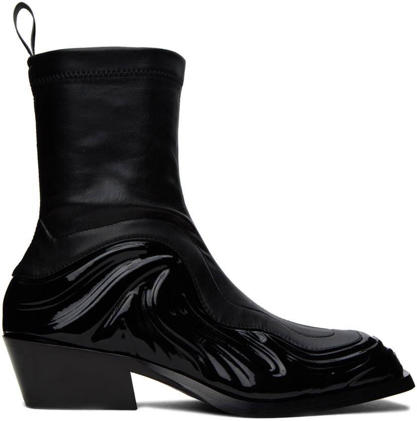 Облекло Versace Black Solare Boots Черно | 1011425_1A08712