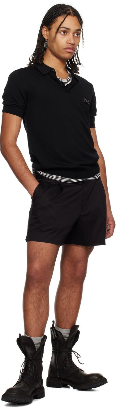 Къси панталони Dolce & Gabbana Dolce&Gabbana Cotton Gabardine Shorts Черно | GP0X9TFUFNV, 3