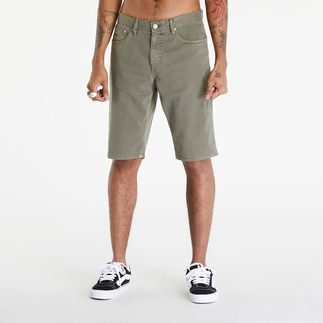 Ryan Garment Dye Shorts Drab Olive Green