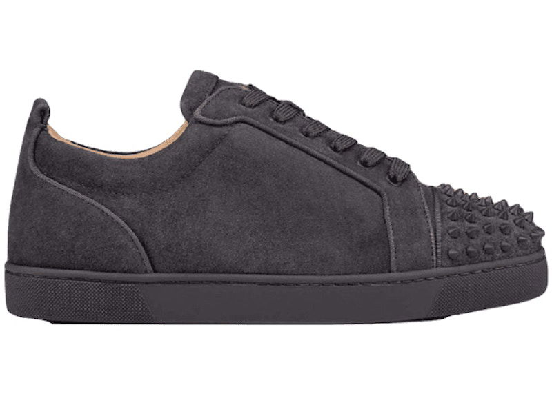 Кецове и обувки Christian Louboutin Louboutin Louis Junior Spikes Orlato Flat Сиво | 3160934I395, 0