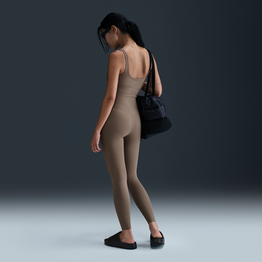 Клинове Nike Nike Zenvy 7/8 High-Waisted Leggings Кафяво | DQ6015-233, 3