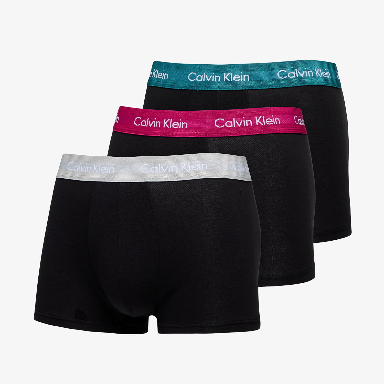 Боксерки CALVIN KLEIN Cotton Stretch Classic Fit Low Rise Trunk 3-Pack Черно | U2664G MXB, 0