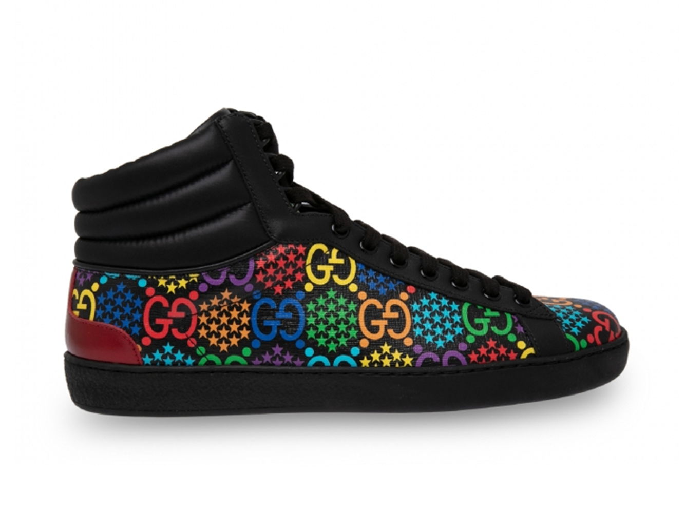 Кецове и обувки Gucci Psychadelic Ace High Black Черно | 610097 H2040 1111, 0