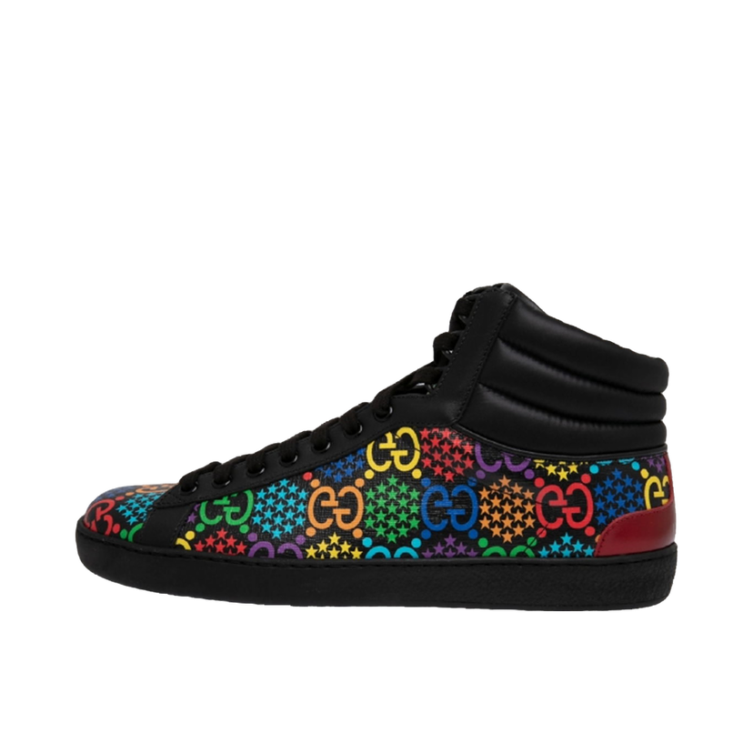 Кецове и обувки Gucci Psychadelic Ace High Black Черно | 610097 H2040 1111