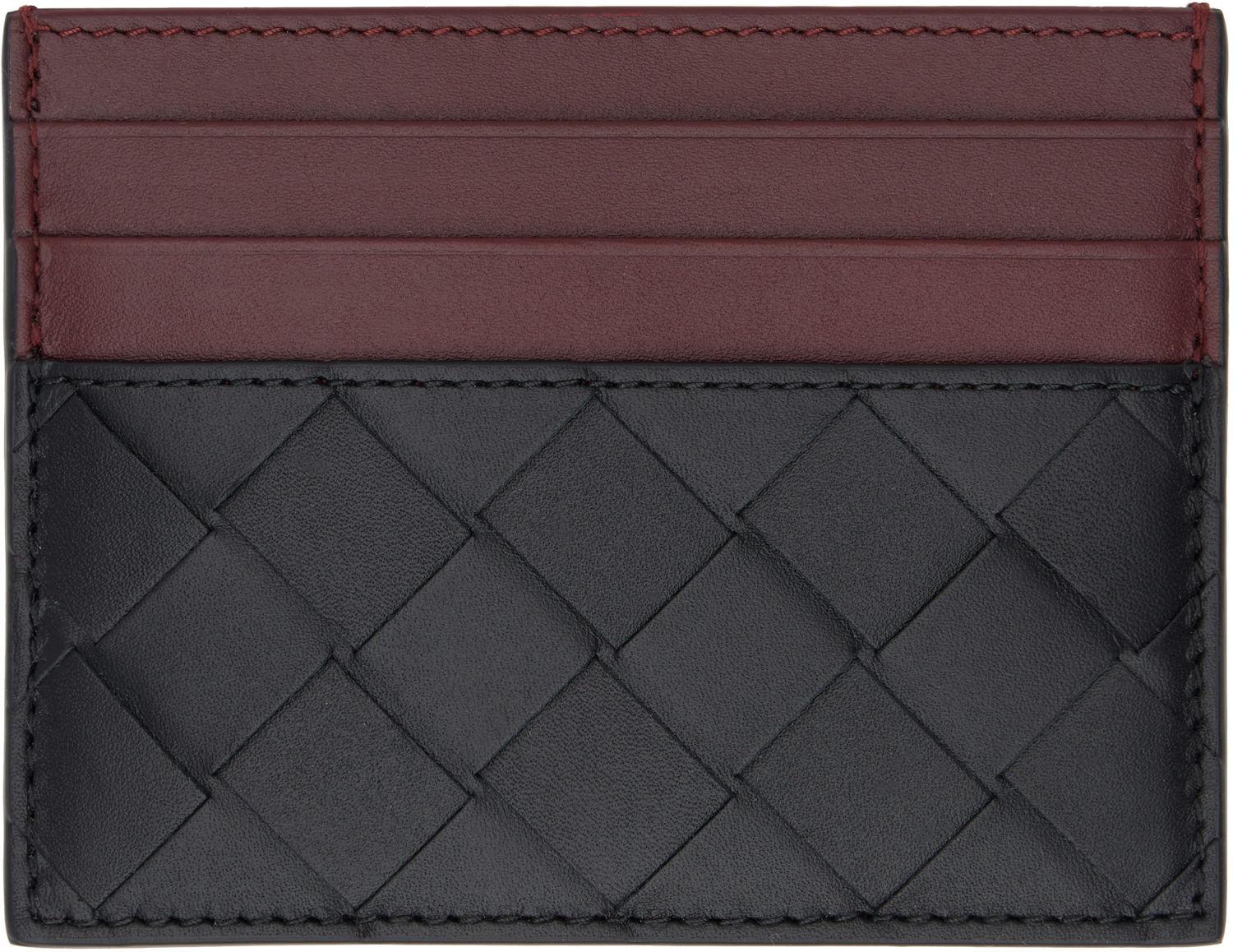 Портфейл Bottega Veneta Intrecciato Leather Card Holder Черно | 795612VCPQ51226, 1