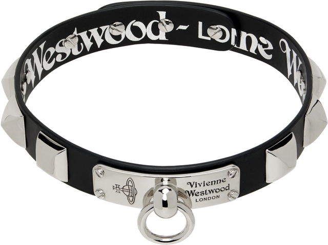 Vivienne Westwood Paulo Studded Leather O-ring Choker