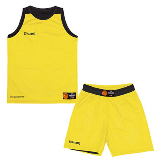 Комплект Spalding Spalding Double Face Basketball Uniform Set Жълто | 40221339-illuminatedyellowblack