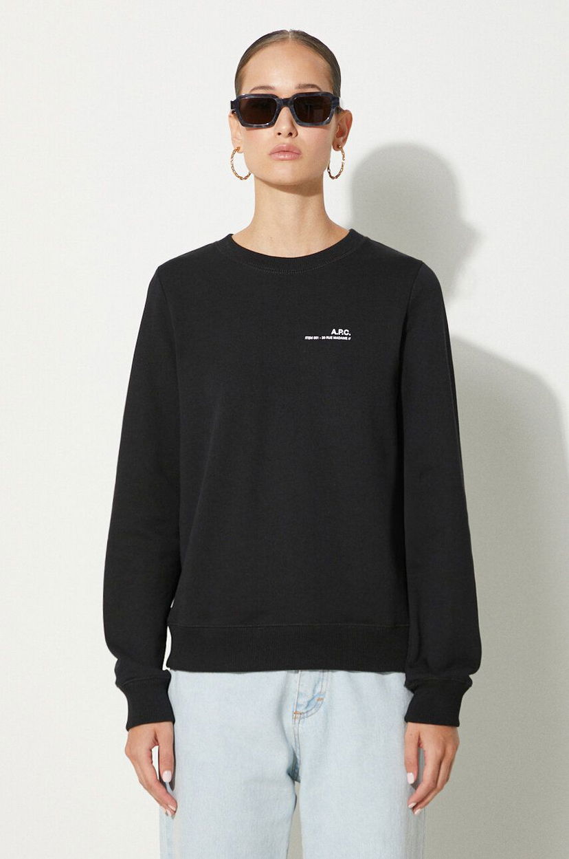 Суитчър A.P.C. Crewneck Sweatshirt Черно | COEAS.F27663