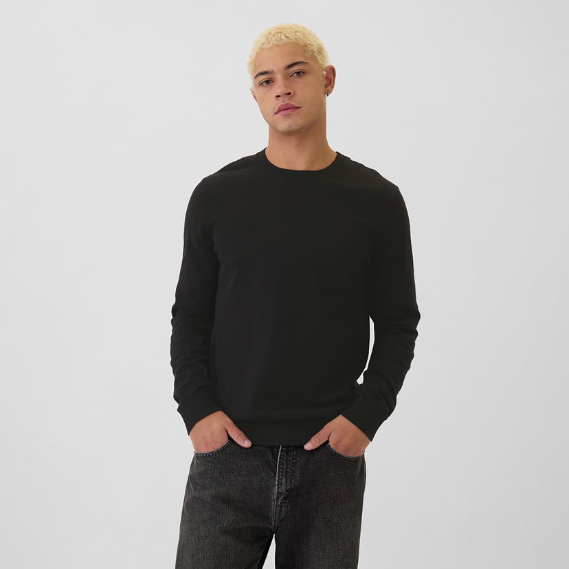 Пуловер GAP Sweater Core Cotton Crew Black S Черно | 498141-07