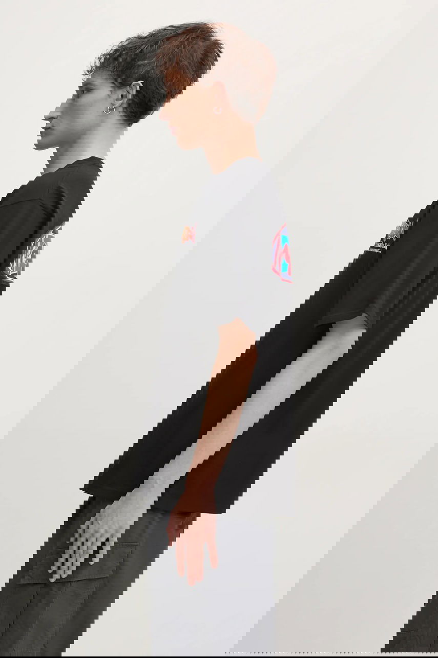 Тениска Manastash T-Shirt Citee Paint Logo Черно | 7924234004, 1