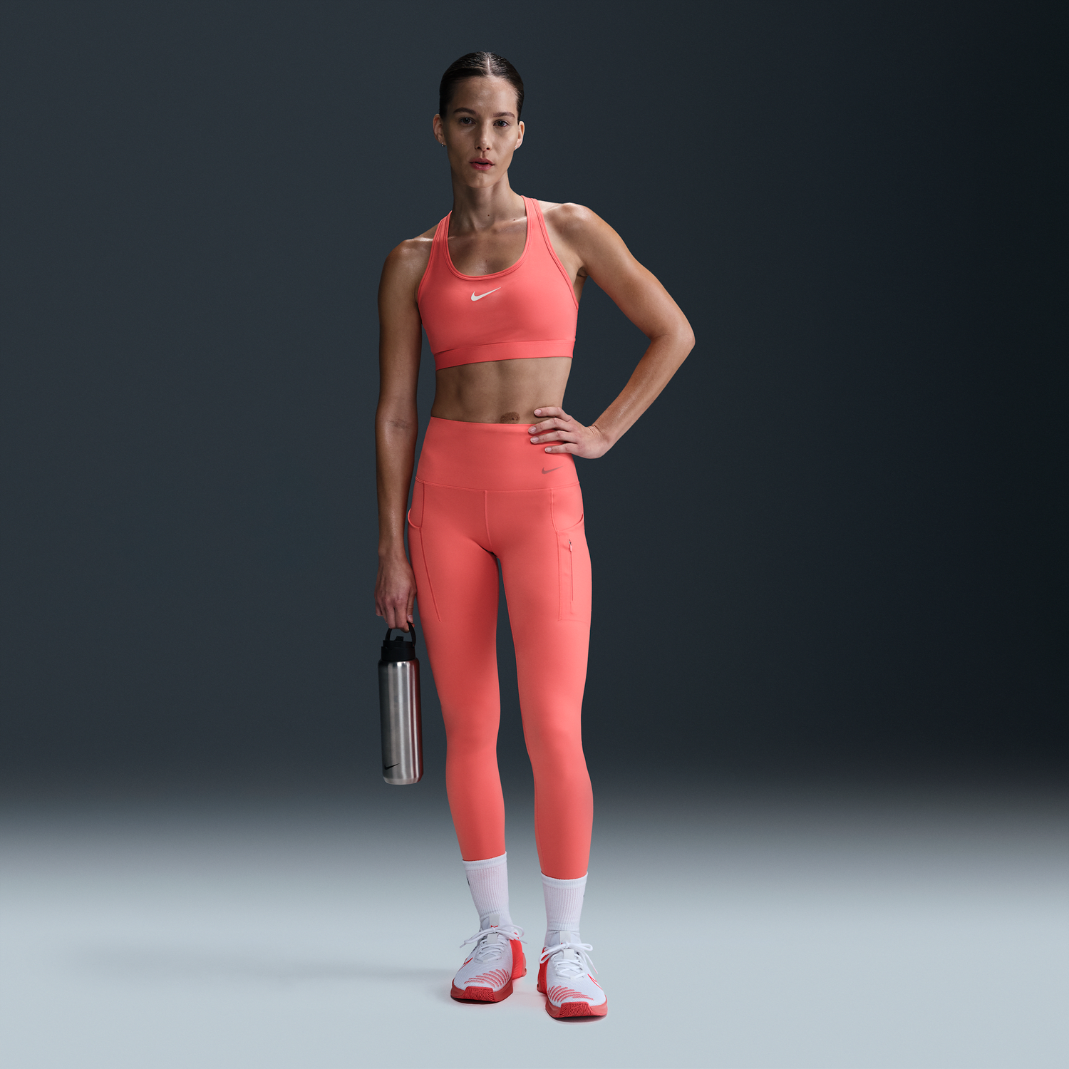 Клинове Nike Nike Go High-Waisted Full-Length Pocket Leggings Оранжево
 | DQ5668-814, 0