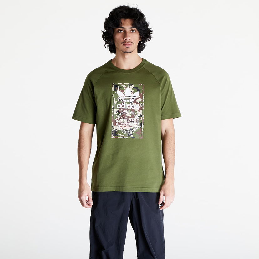 Тениска adidas Originals Camo Tongue Tee Green Зелено | IS0248