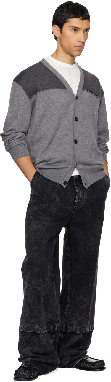 Пуловер LANVIN Lanvin Bicolor Cardigan Сиво | RM-CA0014-K073-H25, 3