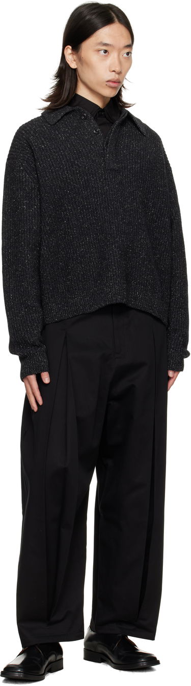 Панталони sage NATION SAGE NATION Box Pleat Trousers Черно | S011 BOX PLEAT TROUSER COTTON, 3