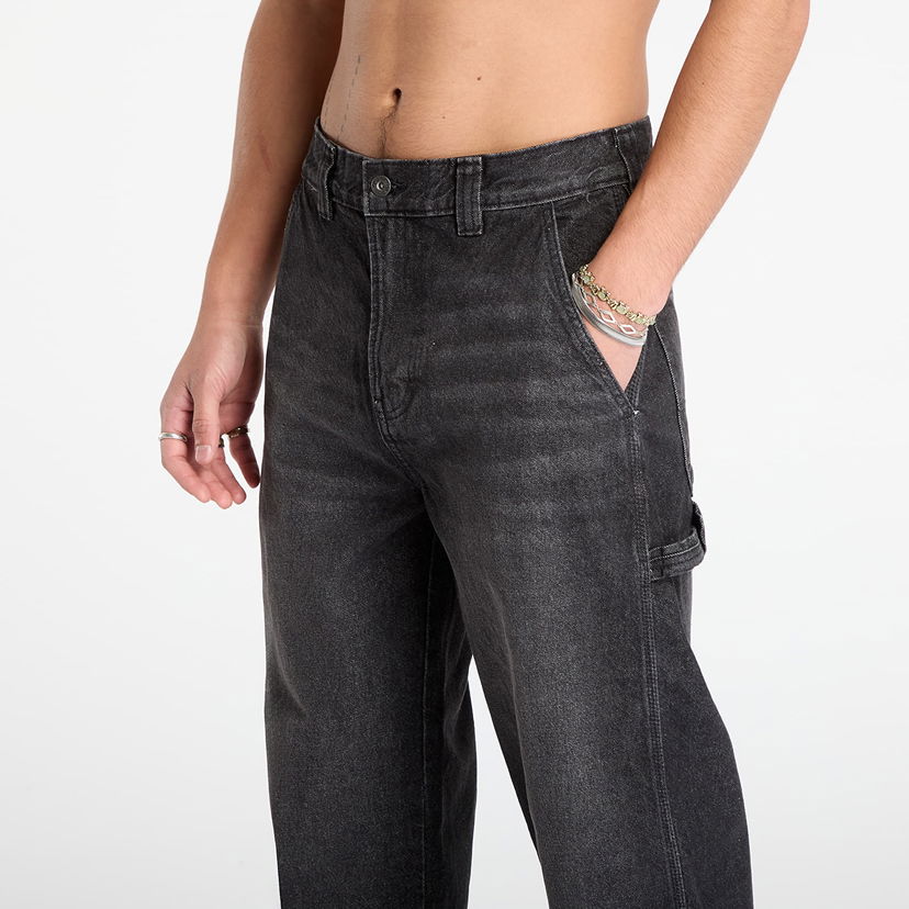 Дънки Dickies Carpenter Loose Straight Stevensville Jeans Черно | 0A863T-BLACK-WSH-FADED