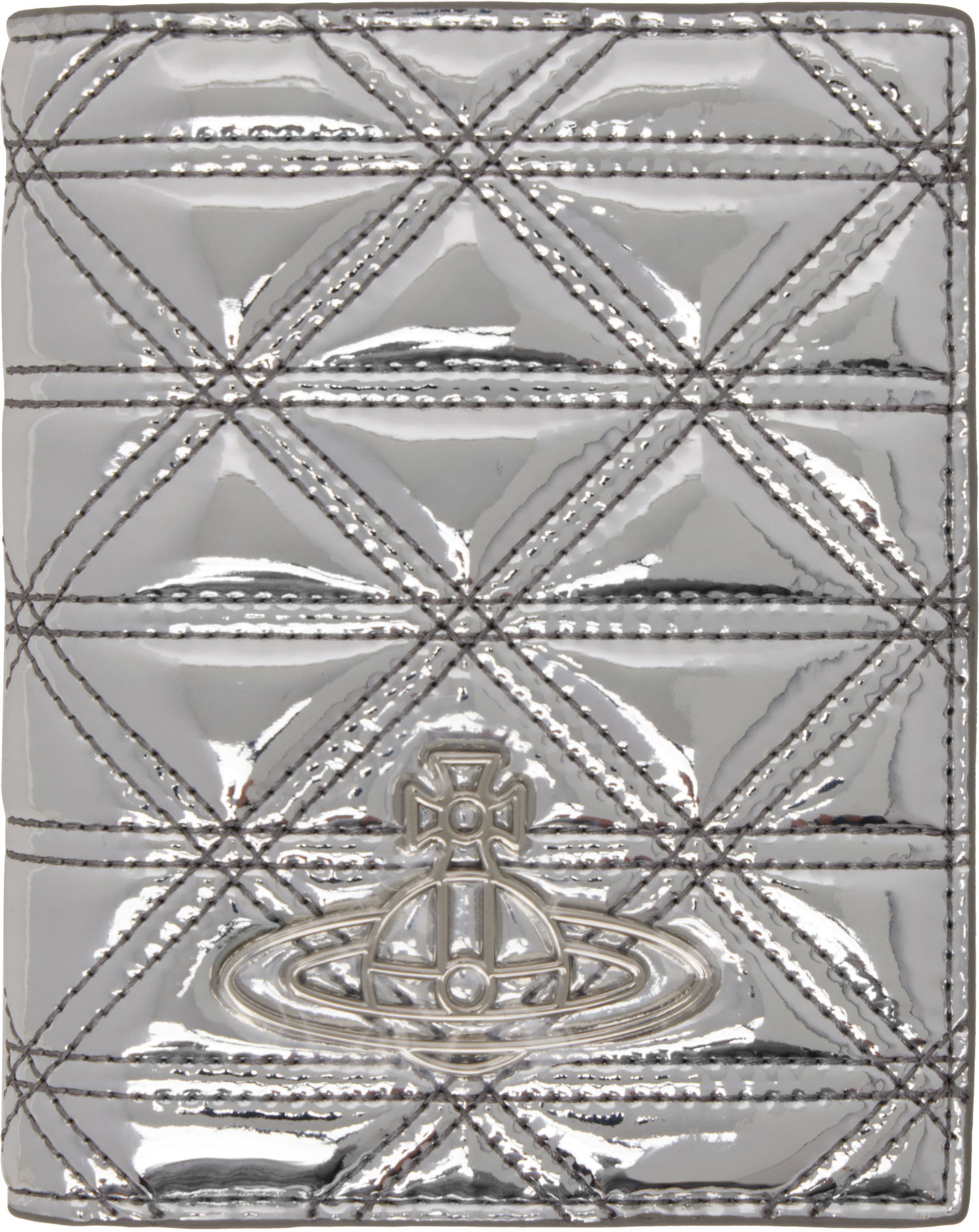 Портфейл Vivienne Westwood Vivienne Westwood Quilted Passport Holder Металик | 5106005CW-S0024-, 0
