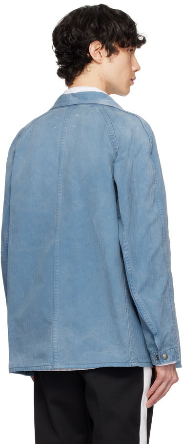 Яке Maison Margiela Maison Margiela Distressed Caban Denim Jacket Синьо | S50AM0635 M30024, 2