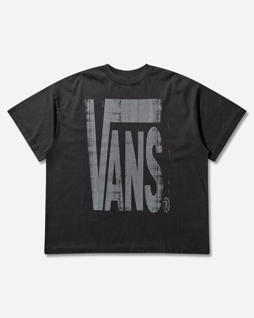 Тениска Vans Act of Disagreement Brushed Logo T-Shirt Черно | VN000TR2EMQ1