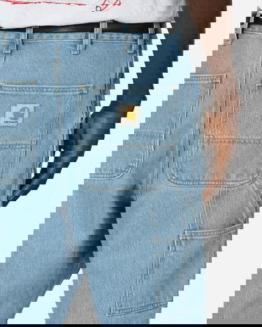 Панталони Carhartt WIP Single Knee Pants Blue Синьо | I032024W 01A332, 5