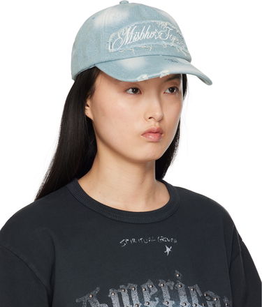 Шапка с козирка MISBHV MISBHV Forever Distressed Denim Baseball Cap Синьо | 250A504, 1
