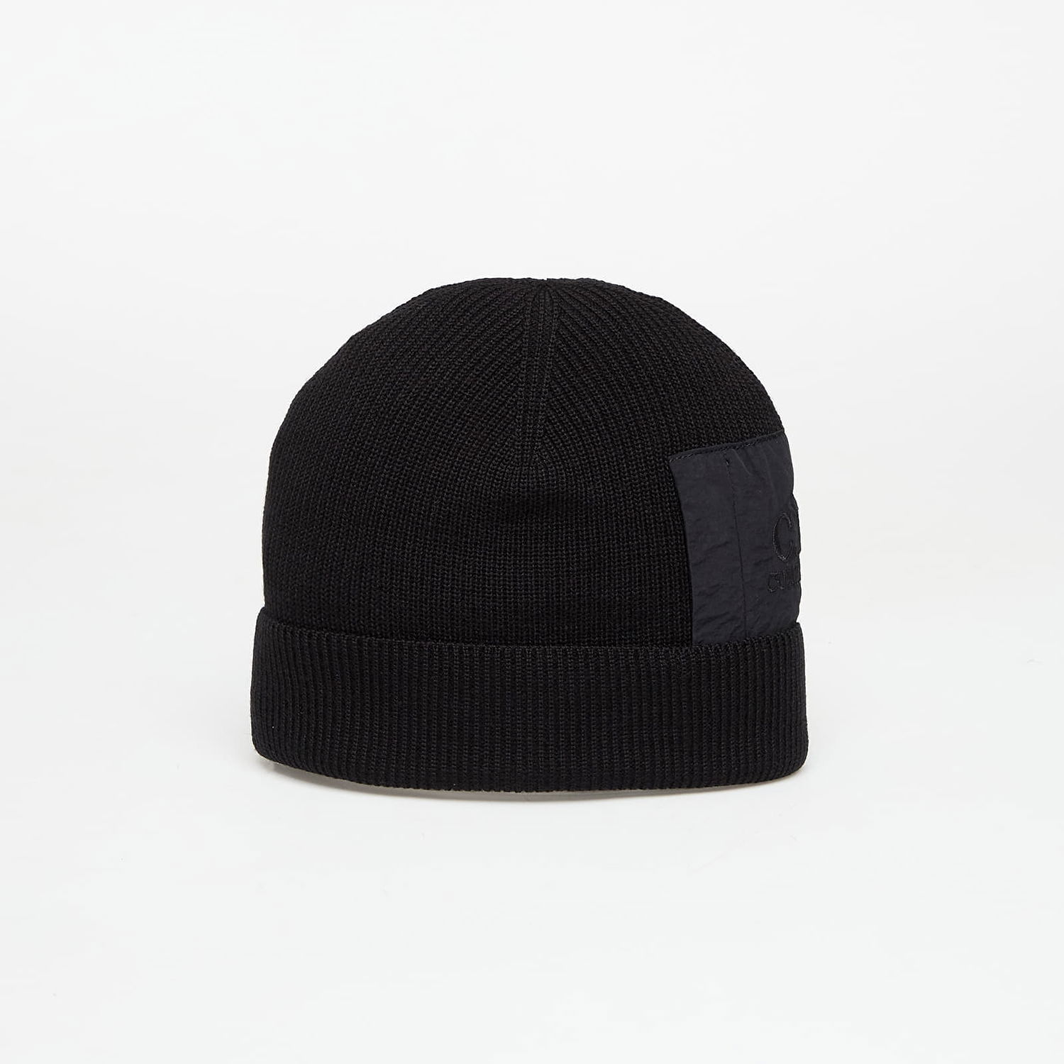 Шапка C.P. Company Extrafine Merino Wool Zip Pocket Beanie Черно | 19CMAC163A005509A-999, 0