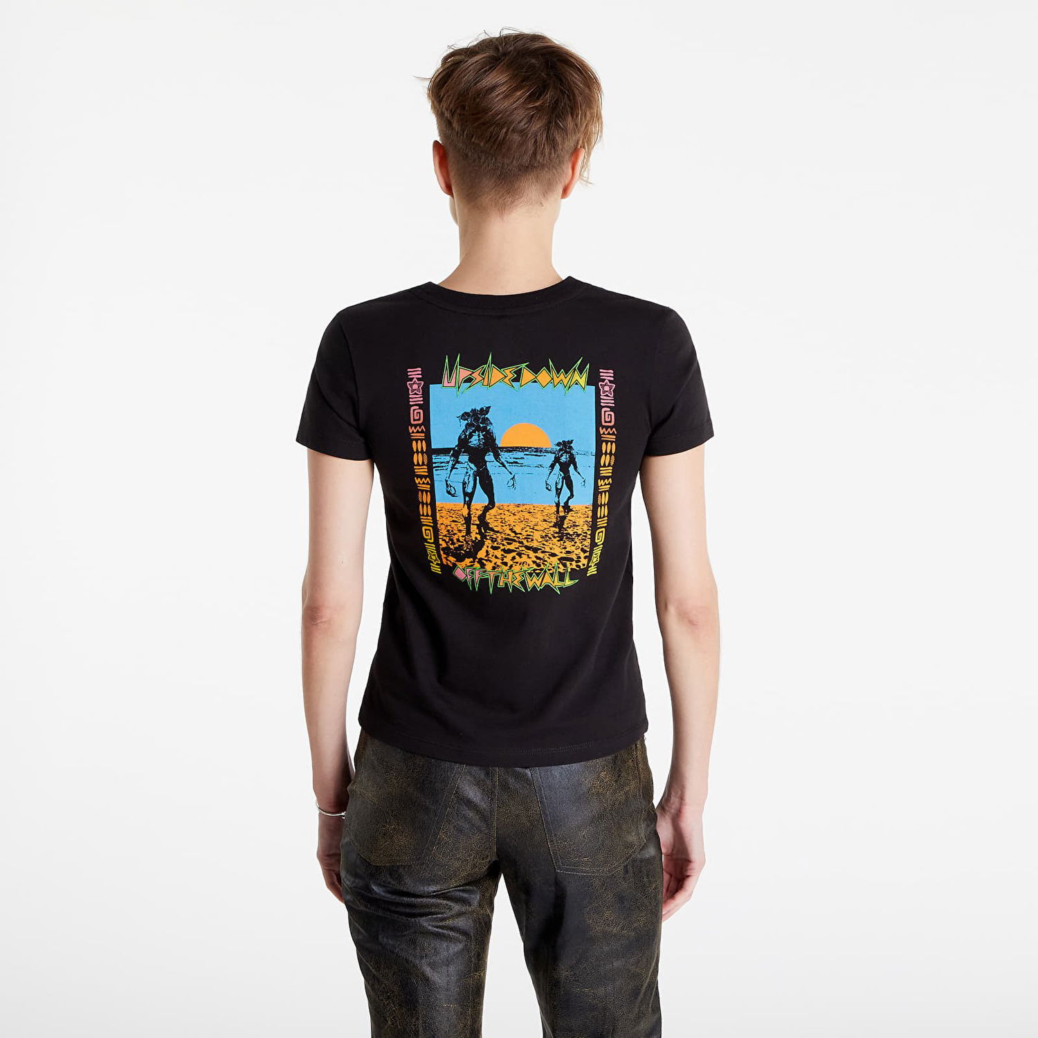 Тениска Vans Surf'S Upside Down Crew T-Shirt Черно | VN0007RMBLK1, 0