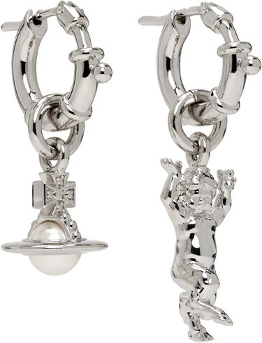 Обеци Vivienne Westwood Pearl Earrings Металик | 62020165-02P103-, 1