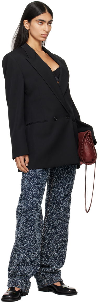 Дънки Stella McCartney Stella McCartney High-Rise Bouclé Jeans Синьо | 6D03363SPH99, 3