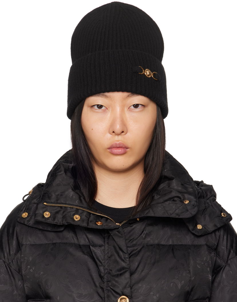 Шапка Versace Medusa '95 Beanie Черно | 1007514_1A10149_1B00V