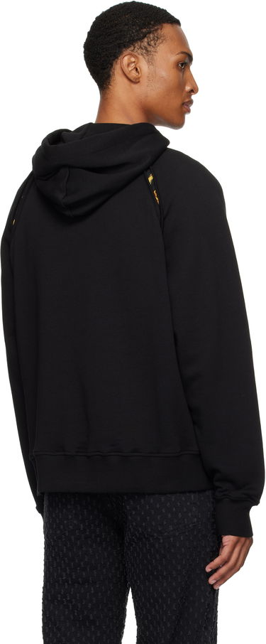 Суитчър Versace Outline Barocco Relaxed-Fit Hoodie Черно | E78GAI314_EF0010, 2