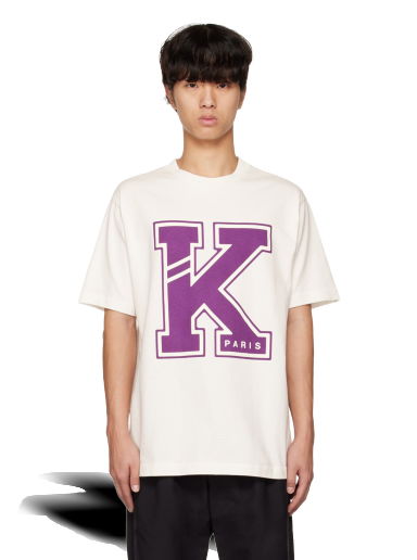 Тениска KENZO Paris College Classic T-Shirt Бяло | FD55TS4524SY