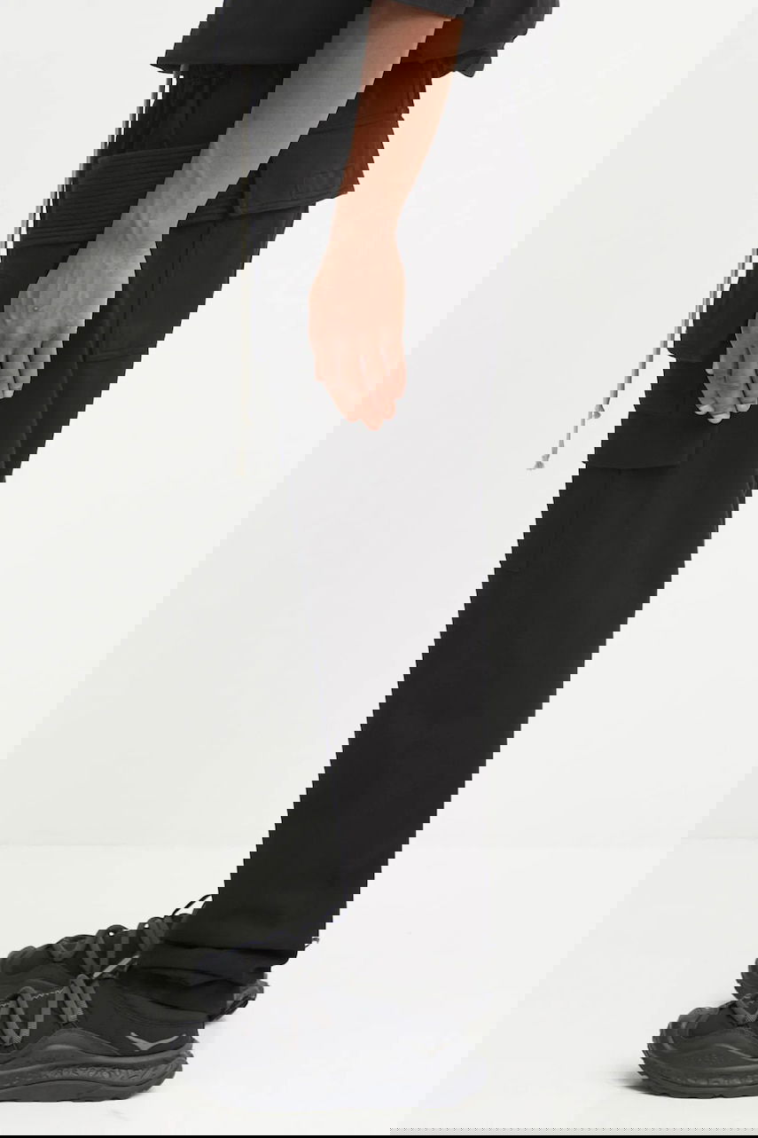 Карго панталони Rick Owens Rick Owens DRKSHDW Creatch Cargo Drawstring Pants Черно | DU02E7376.RIG, 1