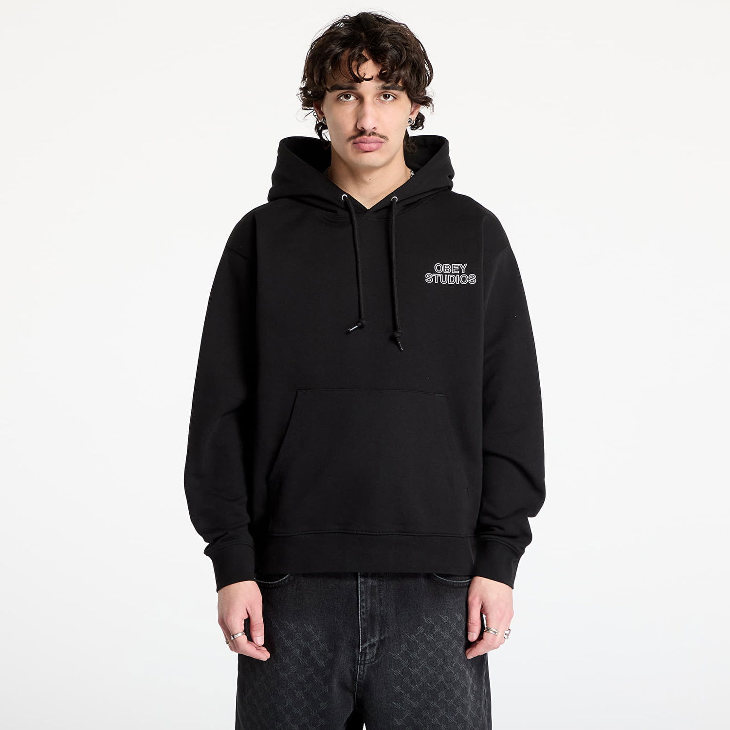Суитчър OBEY OBEY Studios Palette Hoodie Черно | 117464052-BLK, 0