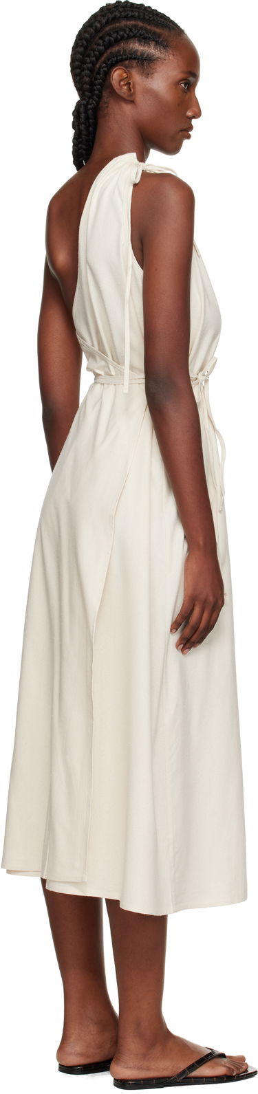 Pокля Baserange Baserange View One-Shoulder Midi Dress Бяло | DRVI-WS-AU25, 2