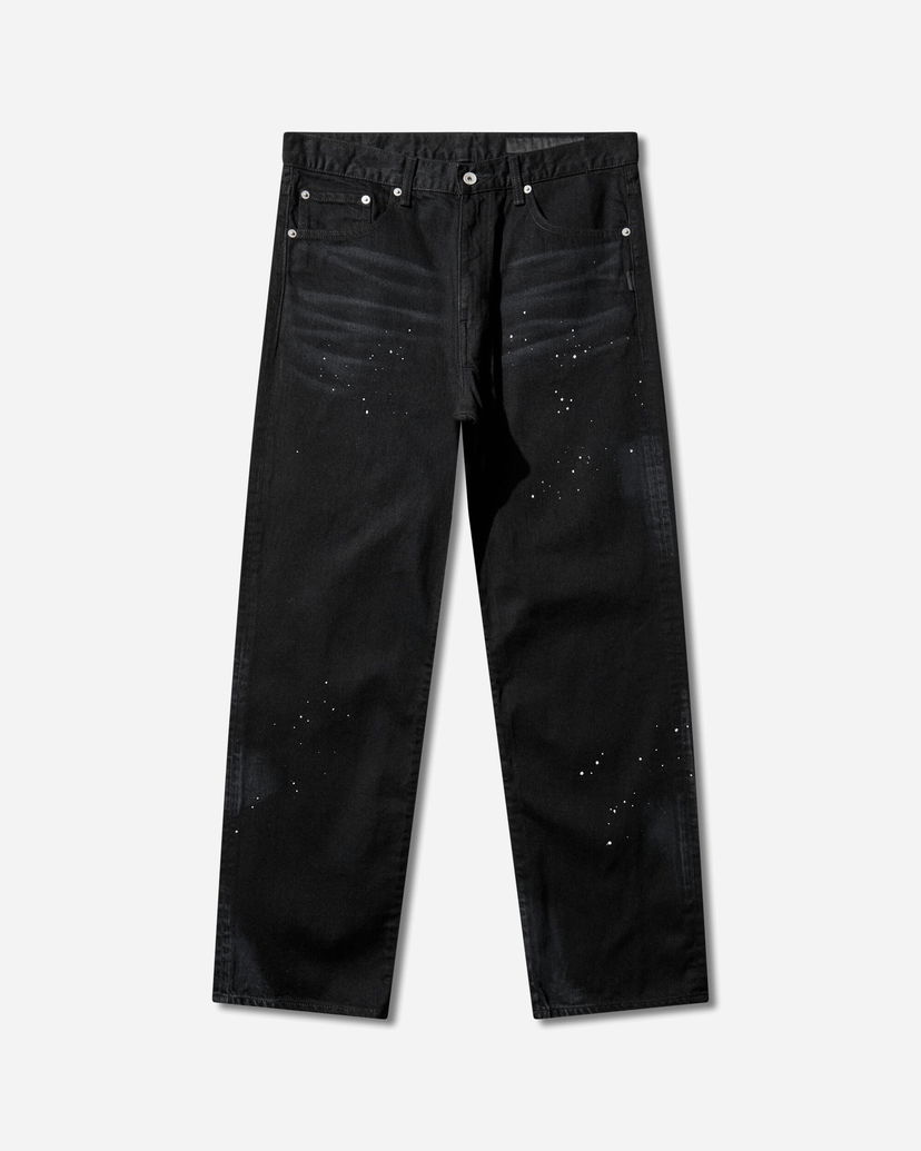 Дънки Neighborhood Washed Basic Paint Splatter Pants Черно | 252AQNH-PTM07 BLACK
