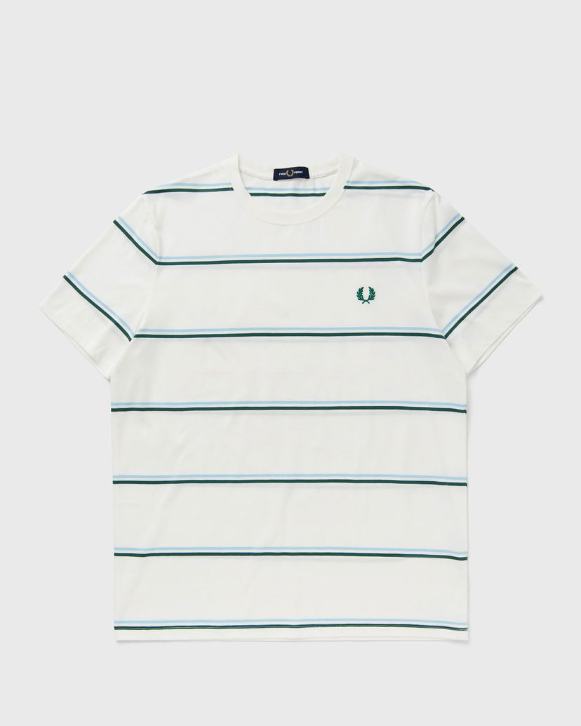 Тениска Fred Perry Fred Perry Fine Stripe T-Shirt Бяло | M1734-129