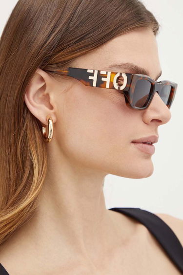 Слънчеви очила Off-White Off-White Logo Sunglasses Кафяво | OERI124.496007, 3