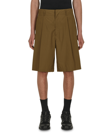 Къси панталони Moncler 1952 Cotton Poplin Shorts Зелено | H10922B00001 8A2, 3